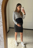 Vestido de maternidad y lactancia negro Larisa