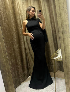 Vestido de maternidad Carola, negro CH y M
