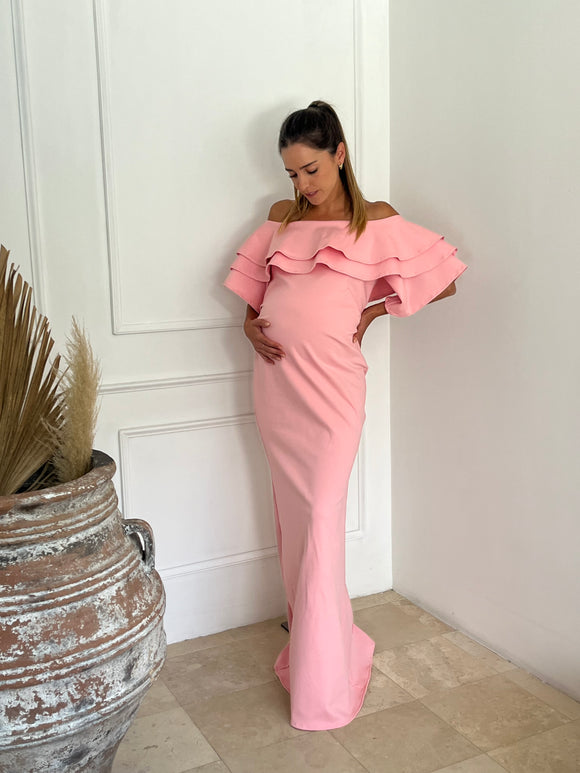 Vestido de maternidad, Alejandra rosa claro