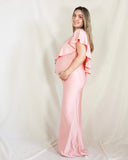 Vestido de maternidad, Martina rosa brilloso