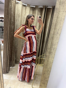 Vestido de maternidad Dalia rayas modernas