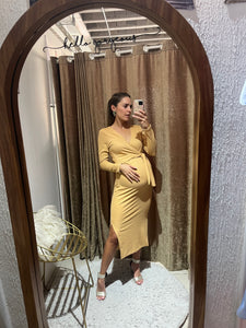 Vestido de maternidad y lactancia, Aitana granola