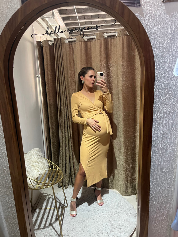 Vestido de maternidad y lactancia, Aitana granola