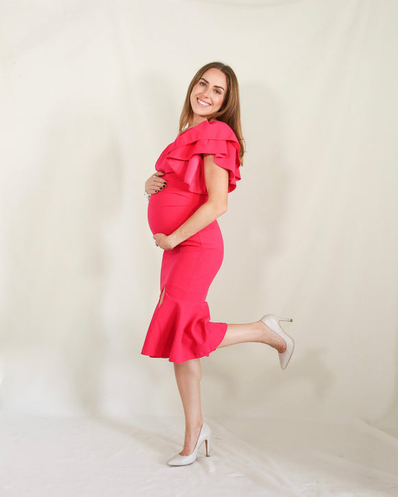 Vestido de maternidad, Aurelia rosa barbie