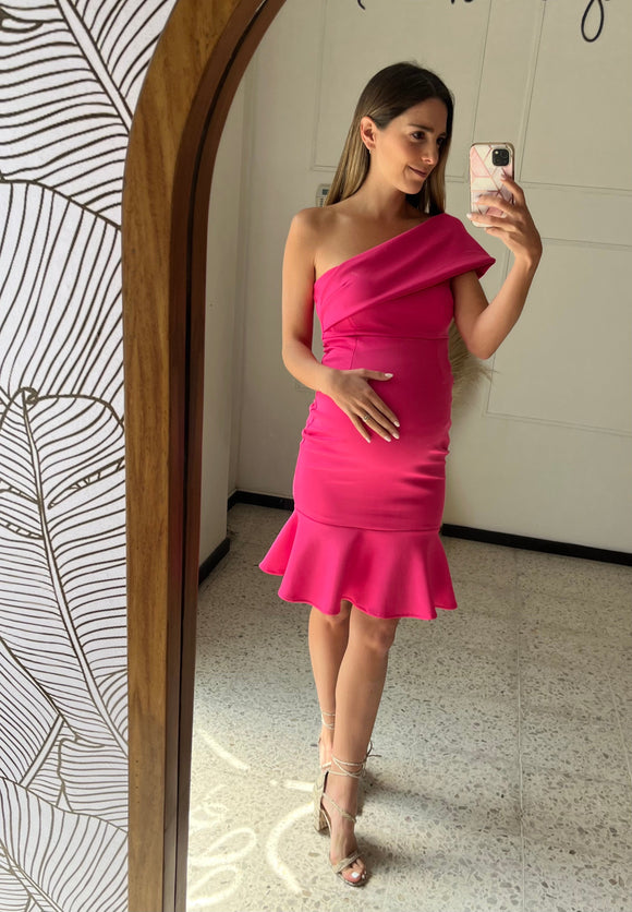 Vestido de maternidad María José rosa barbie CH, M y G
