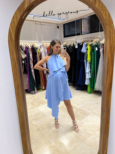 Vestido de maternidad Ariel, azul Madrid CH y XG