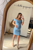 Vestido de maternidad, Viridiana azul polvo