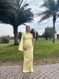Vestido de maternidad Carola, amarillo