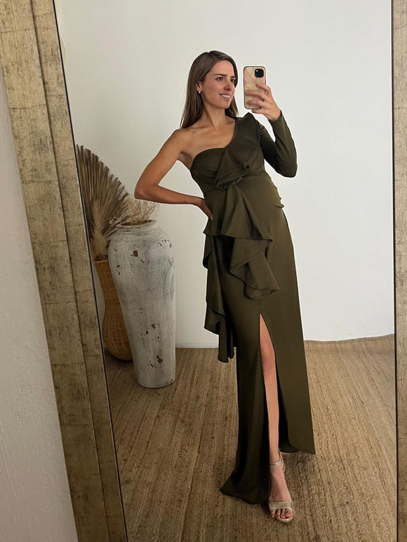 Vestido de maternidad, Britany verde olivo