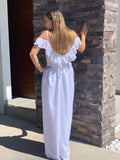 Vestido de maternidad Dayana blanco CH y XG