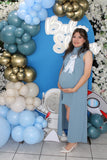 Vestido de maternidad, Elena azul polvo