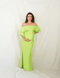 Vestido de maternidad, Alejandra verde limon