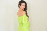 Vestido de maternidad, Alejandra verde limon