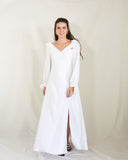 Vestido Nallely de lactancia blanco