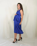 Vestido de maternidad, Dinora azul rey