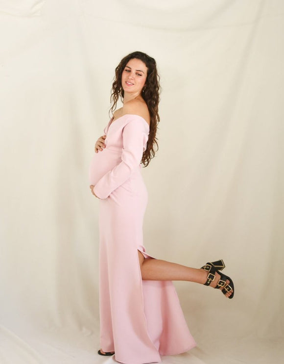 Vestido de maternidad sesión, Ritta rosa neopreno