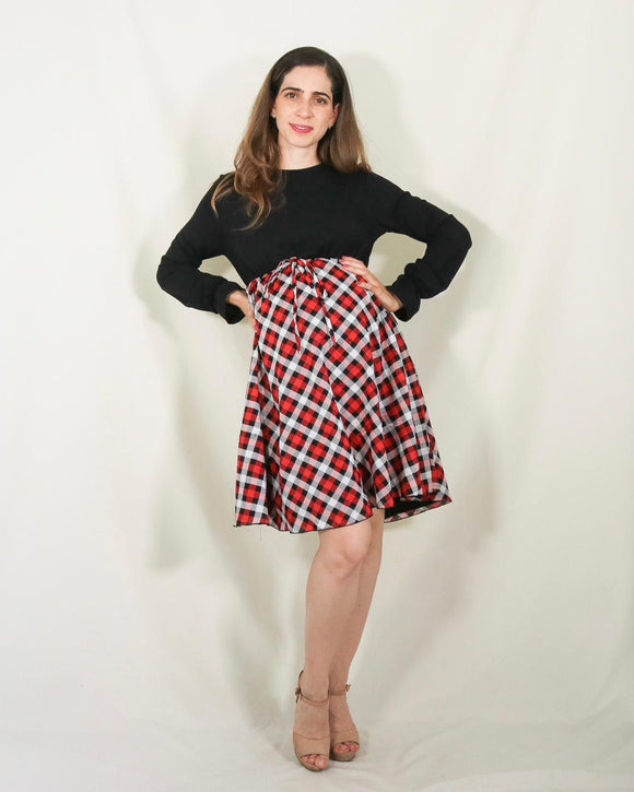 Vestido de maternidad, Anna cuadros