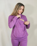 Pants de maternidad y lactancia lila
