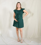 Vestido de maternidad y lactancia Romina verde