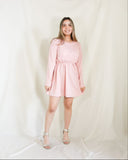Vestido de lactancia y maternidad, Hanna rosa textura