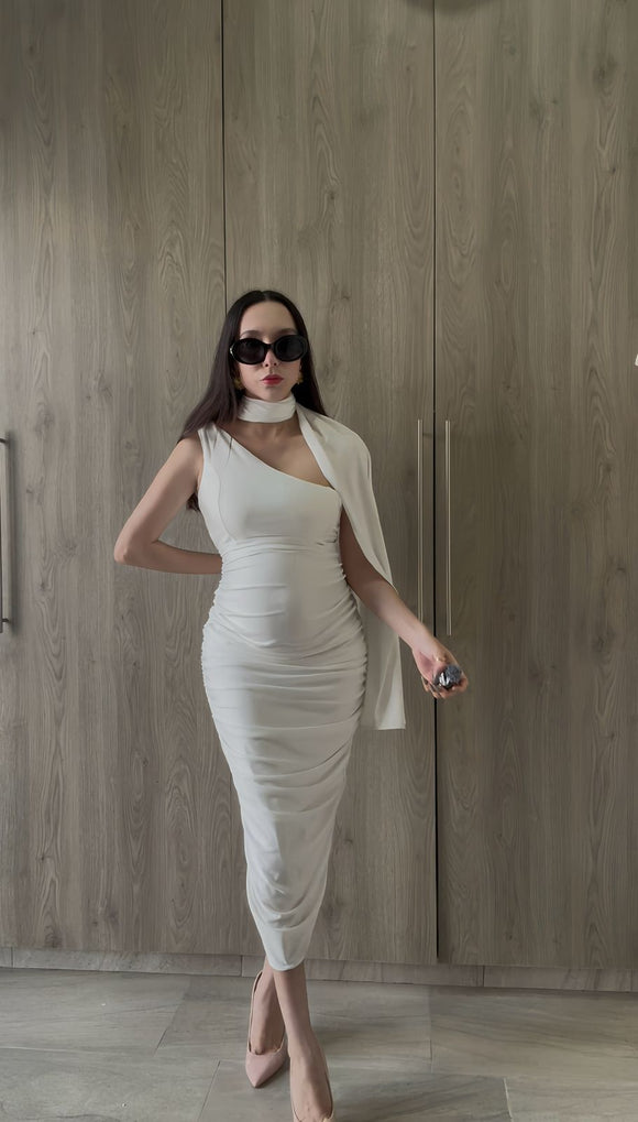Vestido de maternidad, Liza ivory brilloso