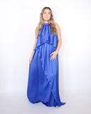 Vestido Ariel de maternidad y lactancia azul rey