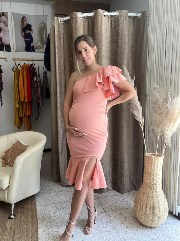 Vestido de maternidad, Aurelia salmon