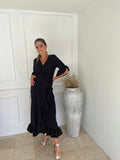 Vestido de maternidad, Ursula con olanes negro