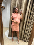 Vestido de maternidad, Camila rosa salmón
