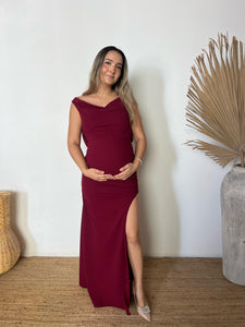 Vestido de maternidad Anahi, vino