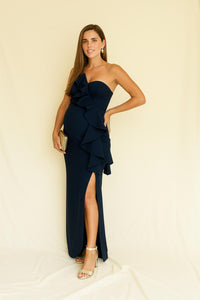 Vestido de maternidad, Britany azul marino neopreno