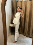 Conjunto de maternidad Cinthya, blanco