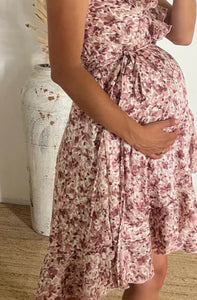 Tela florecitas rosas