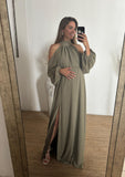Vestido de maternidad Karen, verde olivo CH