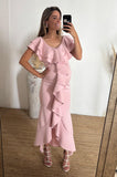 Vestido de maternidad, Simona rosa claro neopreno CH