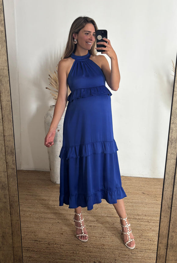 Vestido de maternidad, Victoria azul rey