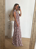 Vestido lactancia Leticia, leopardo rosa