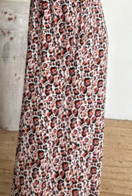 Tela leopardo rosa