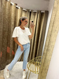 Blusa lactancia Zayra blanca XG