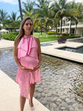 Vestido de maternidad y lactancia Ariel, rosa brilloso