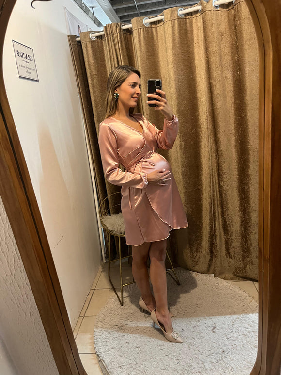 Vestido maternidad Natalia rosa tenerife