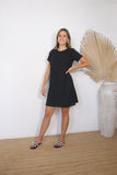 Vestido de lactancia Isabella sin olán, Negro