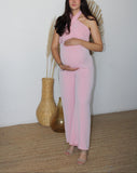 Jumpsuit de maternidad, rosa peonia