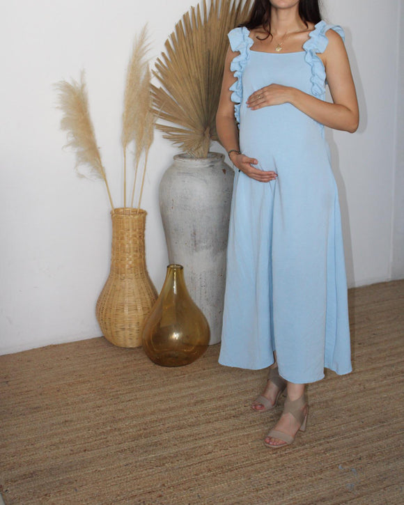 Vestido de maternidad, Rossenda mar azul CH