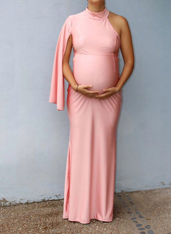 Vestido de maternidad Carola, rosa brilloso CH