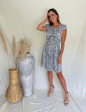 Vestido de maternidad y lactancia Romina dots cafes
