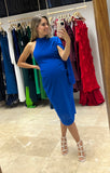 Vestido de maternidad Carola, azul imperial