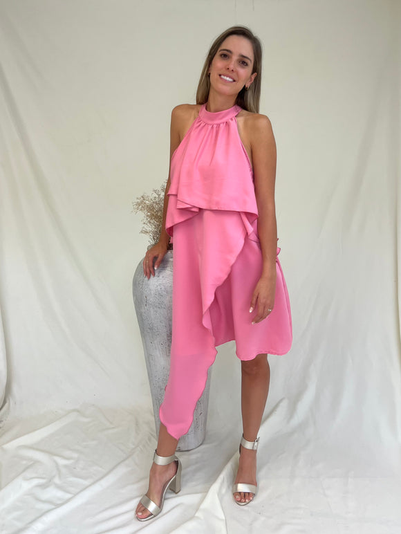 Vestido de maternidad y lactancia Ariel, rosa coral