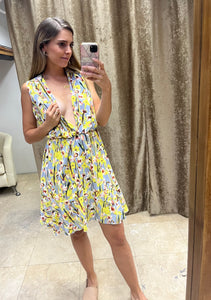 Vestido de lactancia, Zara flores amarillas con gris