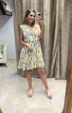 Vestido de lactancia, Zara flores amarillas con gris
